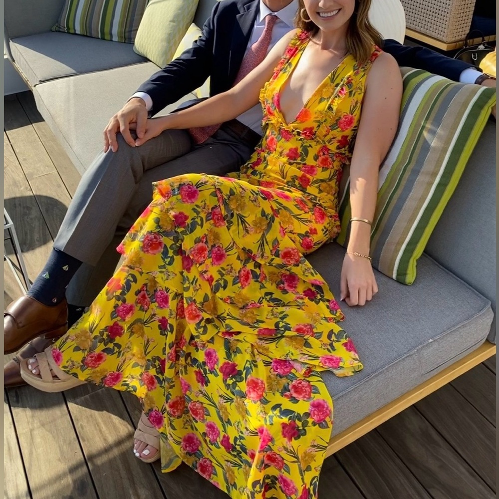 Lovers And Friends Dipinto in Oro Gown